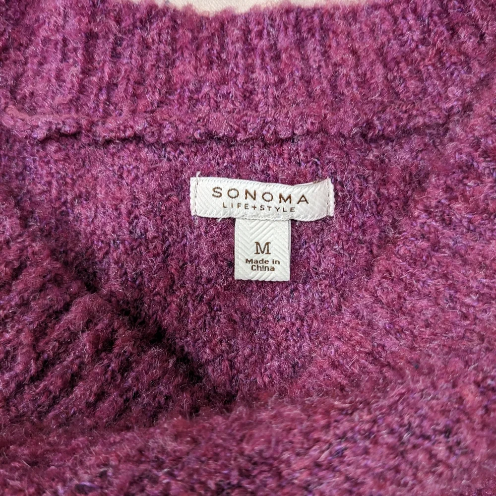 Sonoma Pullover Nubby Sweater- size medium